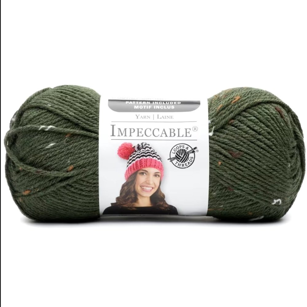 Set of 3!!! NWT Impeccable Yarn by Loops and Threads Camo Tweed Yarn